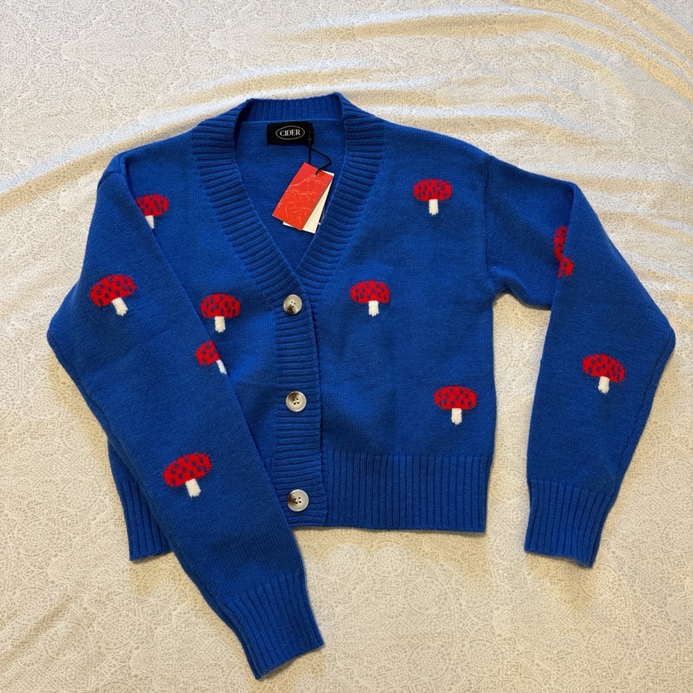Cider Blue Knit Cardigan